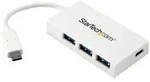 StarTech.com 4 Port USB-C Hub - USB C und 3x USB-A - USB 3.0 Hub - Wei&szlig; - 4 Port USB