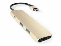 Satechi Type-C USB Passthrough HDMI Hub für Macbook 12 - Gold