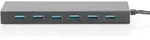DIGITUS USB 3.0 Hub 7-Port inkl. 5V/3,5A Netzt. DA-70241-1 - Grau