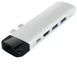 Satechi Type-C Pro Hub 4K HDMI with Ethernet silver - Silber