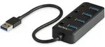 StarTech.com 4 Port USB 3.0 Hub - 4x USB-A mit individuellen An/Aus-Schaltern -