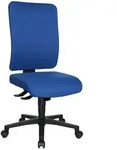 B&uuml;rodrehstuhl m.Synchrontechnik schwarz 450-550mm o.Armlehnen Trgf.110kg TOPSTAR -