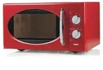 Domo DO2925, Arbeitsplatte, Solo-Mikrowelle, 25 l, 900 W, Drehregler, Rot - Rot