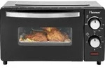Bestron Kompakter Mini-Backofen mit Ober-/Unterhitze, 9 Liter, 800 Watt, Schwarz -
