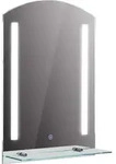 kleankin Badspiegel mit Beleuchtung, Wandspiegel mit 3 Lichtfarben, Lichtspiegel -