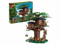 LEGO 21318 Ideas Baumhaus mit 3 Kabinen und Blättern, großes Modellbauset für