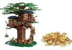 LEGO Ideas Baumhaus mit 3 Kabinen und Bl&auml;ttern, gro&szlig;er Modellbausatz f&uuml;r Teenager