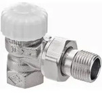 HEIMEIER Thermostat-Ventilunterteil V-exact II, Eckform, DN 20, vernickelt - Grau