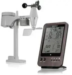 Bresser - 13027 - Wetterstation "WTW" im Holzoptik-Design, 5-in-1 - Schwarz