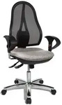 Topstar B&uuml;rostuhl Open Point SY Deluxe, OP290U G23 Stoff grau, Gestell chrom