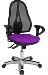 Topstar B&uuml;rostuhl Open Point SY Deluxe, OP290U G03 Stoff lila, Gestell chrom