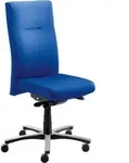 Mayer XXL B&uuml;rostuhl myNEW VISION , 2298 26 396 Stoff blau, Gestell alu - Blau/Silber