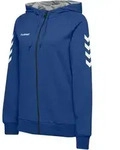 Hummel Go Baumwolle Kapuzenjacke Damen, XS - Blau - XS
