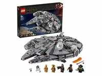 LEGO 75257 Star Wars Millennium Falcon Raumschiff Bauset mit Finn, Chewbacca, Lando