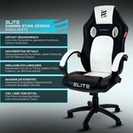 Elite Gaming Stuhl EXODUS | B&uuml;rostuhl Ergonomisch - Schreibtischstuhl - PC Gamer