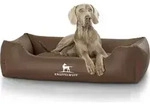 Knuffelwuff Kunstleder Hundebett Sidney XXL 120 x 85cm Braun