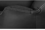 Knuffelwuff Kunstleder-Hundebett Sidney XXL 120 x 85 cm schwarz