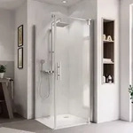 Breuer Europa Design Dreht&uuml;r (Anschlag rechts) f&uuml;r Seitenwand alu chromeffekt