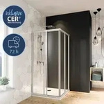 Eckeinstieg Schiebet&uuml;r BREUER Fara 4 Express Q72 80-90 cm H&ouml;he 185 cm...