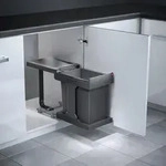 HAILO Abfallsorter 20 Liter SOLO 20 ab 30 cm Schrankbreite - Schwarz