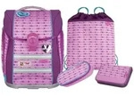 McNeill McLight Primero - Mayla - Schulranzenset 4-teilig mit LED-Licht, Herz -