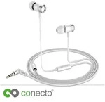 conecto In-Ear Kopfh&ouml;rer / Earphones mit 3 Ohrpassst&uuml;cken inkl. Mikrofon -...
