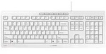 CHERRY STREAM KEYBOARD, Tastatur wei&szlig;/grau, US-Layout QWERTY - Wei&szlig;