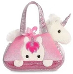 Fancy Peek-a-Boo Einhorn in einer Tragetasche ca. 21 cm - Pl&uuml;schfigur
