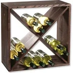 Weinregal KESPER Weinflaschen-Regal aus -er Kiefer &ndash; 50x50x25 cm &ndash; f&uuml;r bis zu 24