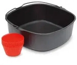 Philips Party-Kit f&uuml;r Airfryer, Grillrost und 7 Silikon-Muffinf&ouml;rmchen, passend