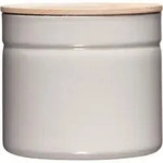 Riess Vorratsdose mit Eschenholzdeckel 1,35 l Kima Grey - Beige