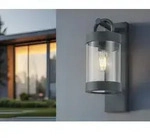 TRIO Wandleuchte Sambesi IP44 204160142 E27 max 28W mit DAE-Sensor anthrazit - Grau