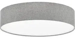 EGLO Deckenlampe Pasteri, 3 flammige Textil Deckenleuchte, Material: Stahl, Stoff,