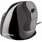 Evoluent Vertical Mouse D medium right hand/6 buttons/wired - Schwarz/Grau