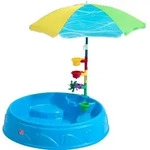 Step2 Play and Shade Planschbecken mit Sonnenschirm und Zubeh&ouml;r | Garten Wasser