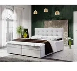 Boxspringbett Schlafzimmerbett KERLON 160x200cm Beige inkl.Bettkasten - Beige
