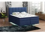 Boxspringbett Schlafzimmerbett ANGEL 140x200cm inkl.Bettkasten/ LED - Grau