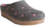 Haflinger Grizzly Cuoricini Hausschuh Grau - Grau - 37