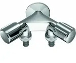 SCHELL NA-Doppelventil COMFORT RV, zwei Schlauchanschl&uuml;sse, 1/2, chrom
