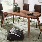 WOHNLING Esszimmertisch WL5.572 Holz 120x77x60 cm Sheesham Massivholz Tisch...