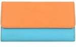 MyWalit Tri-fold Zip Wallet Geldb&ouml;rse Leder 17 cm