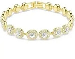 Swarovski 5505469 Armband Damen Angelic Rund Weiss Gold-Legierung - Gold