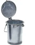 M&uuml;lleimer 35l Stahlbl.TZN m.B&uuml;gel - Silber