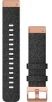 Garmin Ersatzarmband QuickFit 20mm Nylon Schwarz/Rosegold - Schwarz