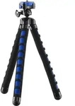 Mantona Kaleido Flex Stativ ocean blue - 270 x 43 x 43 mm - flexibel biegbar -...