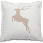 David Fussenegger Kissenh&uuml;lle Sylt 'Hirsch' 50 x 50 cm Filz - Hellgrau -...