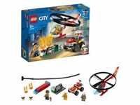 LEGO 60248 City Einsatz mit dem Feuerwehrhubschrauber, fliegendes Feuerwehr Spielzeug
