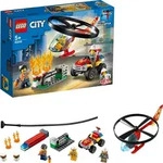 LEGO 60248 City Einsatz mit dem Feuerwehrhubschrauber, fliegendes Feuerwehr Spielzeug