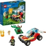 LEGO 60247 City Waldbrand, Kinderspielzeug mit Buggy und Feuerwehrmann, Spielzeugauto