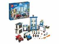 LEGO 60246 City Polizeistation, Polizei-Spielzeug, Set mit LKW, Motorrad,